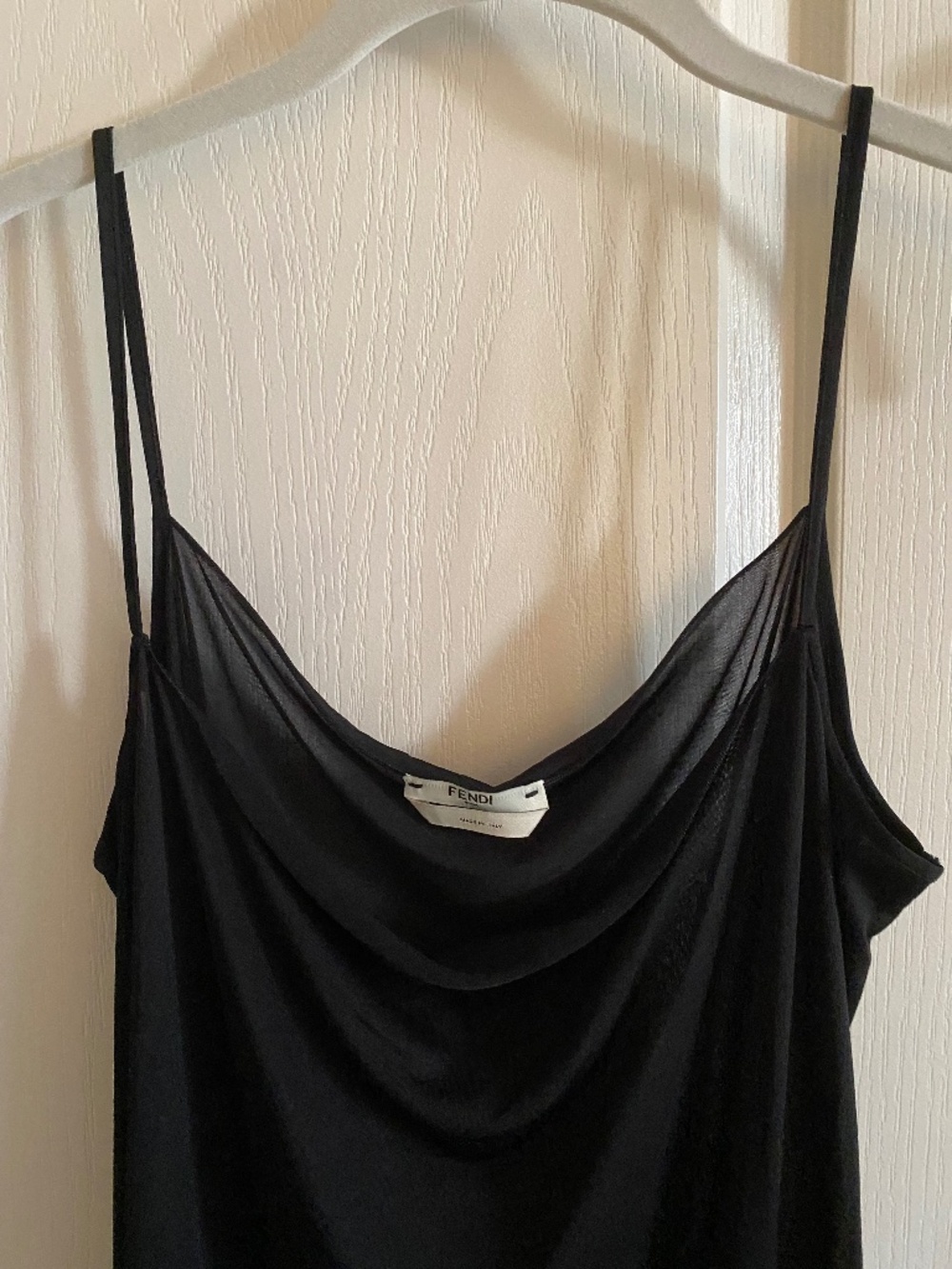 FENDI Black Sheer Slip Dress
